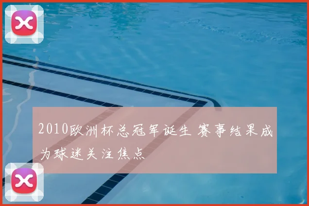 2010欧洲杯总冠军诞生 赛事结果成为球迷关注焦点